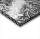 Silver Liquid Marble Acrylic print