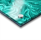 Turquoise Liquid Marble Acrylic print