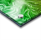 Green and Yellow Liquid Marble Acrylic print