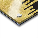 Dripping Gold Glitter Acrylic print
