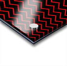 Red Chevron Glitter Acrylic print