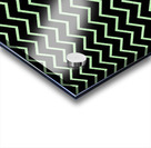 Green Chevron Glitter Acrylic print