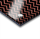 Peach Chevron Glitter Acrylic print