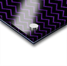 Indigo Chevron Glitter Acrylic print