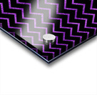 Violet Chevron Glitter Acrylic print