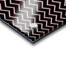 Rose Gold Chevron Glitter Acrylic print