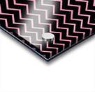 Strawberry Chevron Glitter Acrylic print