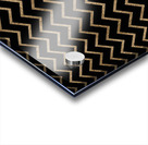 Tan Chevron Glitter Acrylic print