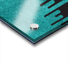 Dripping Cyan Glitter Acrylic print