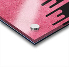 Dripping Pink Glitter Acrylic print
