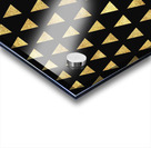 Shiny Gold Glitter Triangle Acrylic print