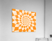 Abstract Orange Geometric Artwork Acrylic Print