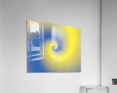 Abstract Yellow & Blue Artwork Acrylic Print