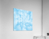 Blue Snowflake Spiral Acrylic Print