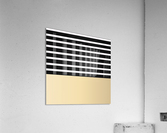 Black & White Stripes with Sandal Patch Acrylic Print
