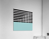 Black & White Stripes with Mist Patch Acrylic Print