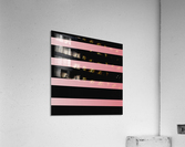 RED PASTEL STRIPE Acrylic Print