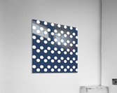 Indigo Polka Dots Acrylic Print