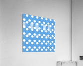 CORNFLOWER Polka Dots Acrylic Print