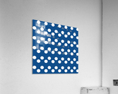 Dodger Blue Polka Dots Acrylic Print