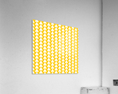 Yellow  White triangle Acrylic Print