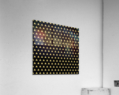 Gold Glitter Triangle Art Acrylic Print