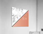 ABSTRACT MODERN ORANGE MARBLE Acrylic Print