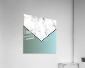 ABSTRACT GRAYISH BLUE MODERN MARBLE Acrylic Print