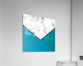 ABSTRACT TURQUOISE MODERN MARBLE Acrylic Print