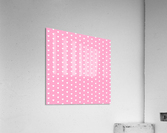 Carnation Pink Heart Shape Pattern Acrylic Print