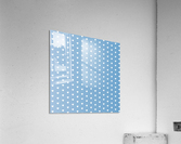 Blue Grey Heart Shape Pattern Acrylic Print