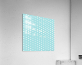 Light Blue Heart Shape Pattern Acrylic Print
