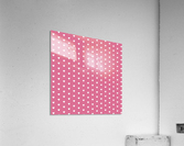 Pale Violet Red Heart Shape Pattern Acrylic Print
