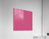 Fuchsia Rose Heart Shape Pattern Acrylic Print
