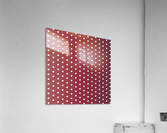 Crimson Heart Shape Pattern Acrylic Print