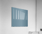 Slate gray Heart Shape Pattern Acrylic Print