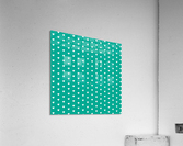 TURQUOISE Heart Shape Pattern Acrylic Print