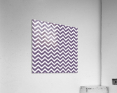 DARK SLATE GREY CHEVRON Acrylic Print