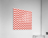 PUMPKIN CHEVRON Acrylic Print