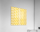 AUTUMN YELLOW CHEVRON Acrylic Print