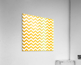 YELLOW PEPPER CHEVRON Acrylic Print