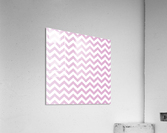 SPRING PINK CHEVRON Acrylic Print