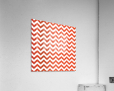 TOMATO CHEVRON Acrylic Print