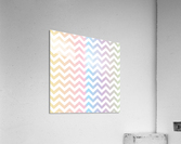 MULTICOLOR PASTEL CHEVRON Acrylic Print