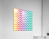 RAINBOW CHEVRON Acrylic Print