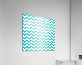 TURQUOISE CHEVRON Acrylic Print