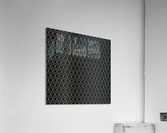 Black Honeycomb Acrylic Print