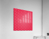 Red Pearl Pattern Impression acrylique