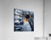 Arctic Sparkle Penguin Acrylic Print