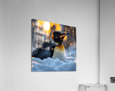 Fluffy Penguin Acrylic Print